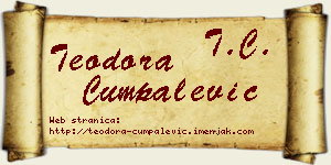 Teodora Cumpalević vizit kartica